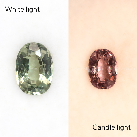 0.38 CT NATURAL ALEXANDRITE - OVAL CUT