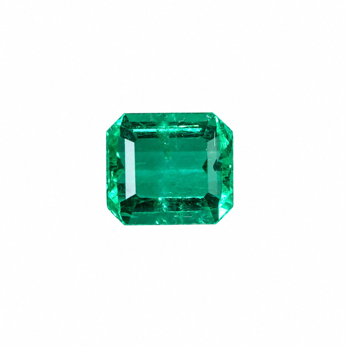 1.01 ct natural Colombian emerald, emerald cut loose gemstone