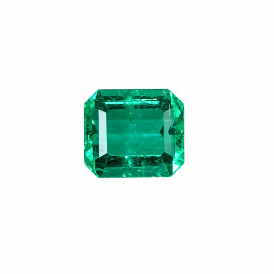 1.01 ct natural Colombian emerald, emerald cut loose gemstone