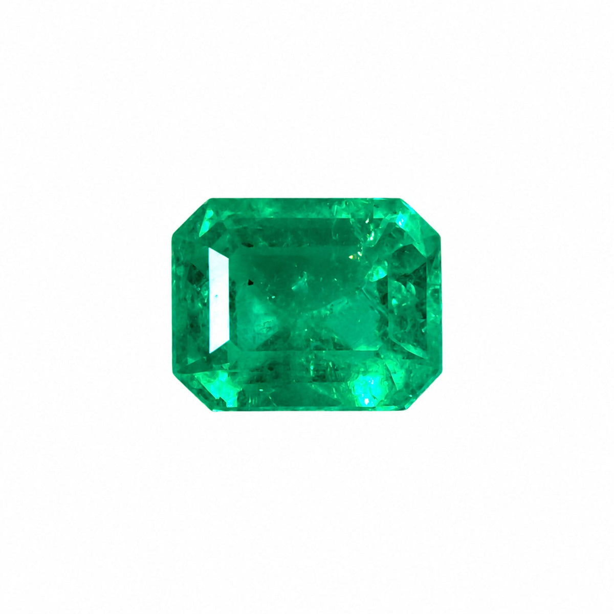 1.32 ct natural Colombian emerald, emerald cut loose gemstone