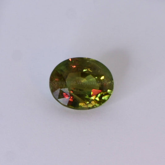 4.14 CT NATURAL ALEXANDRITE OVAL MIX CUT - NATURAL CHRYSOBERYL