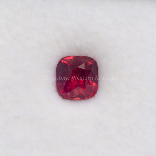 1.06 CT NATURAL UNHEATED RUBY - CUSHION CUT