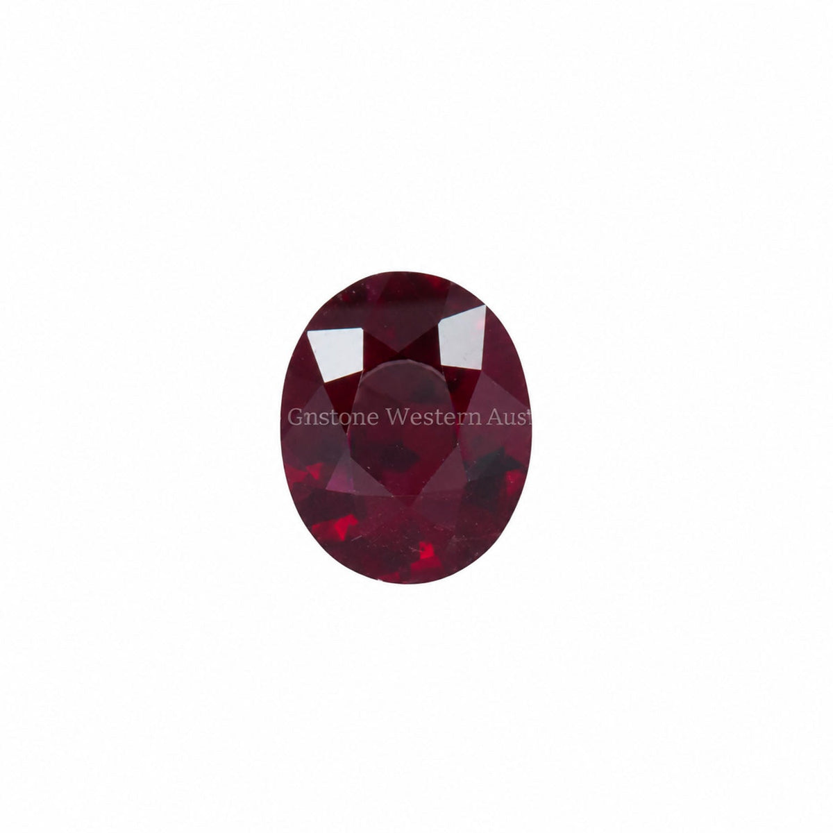 1.65 ct natural unheated ruby, oval cut loose gemstone