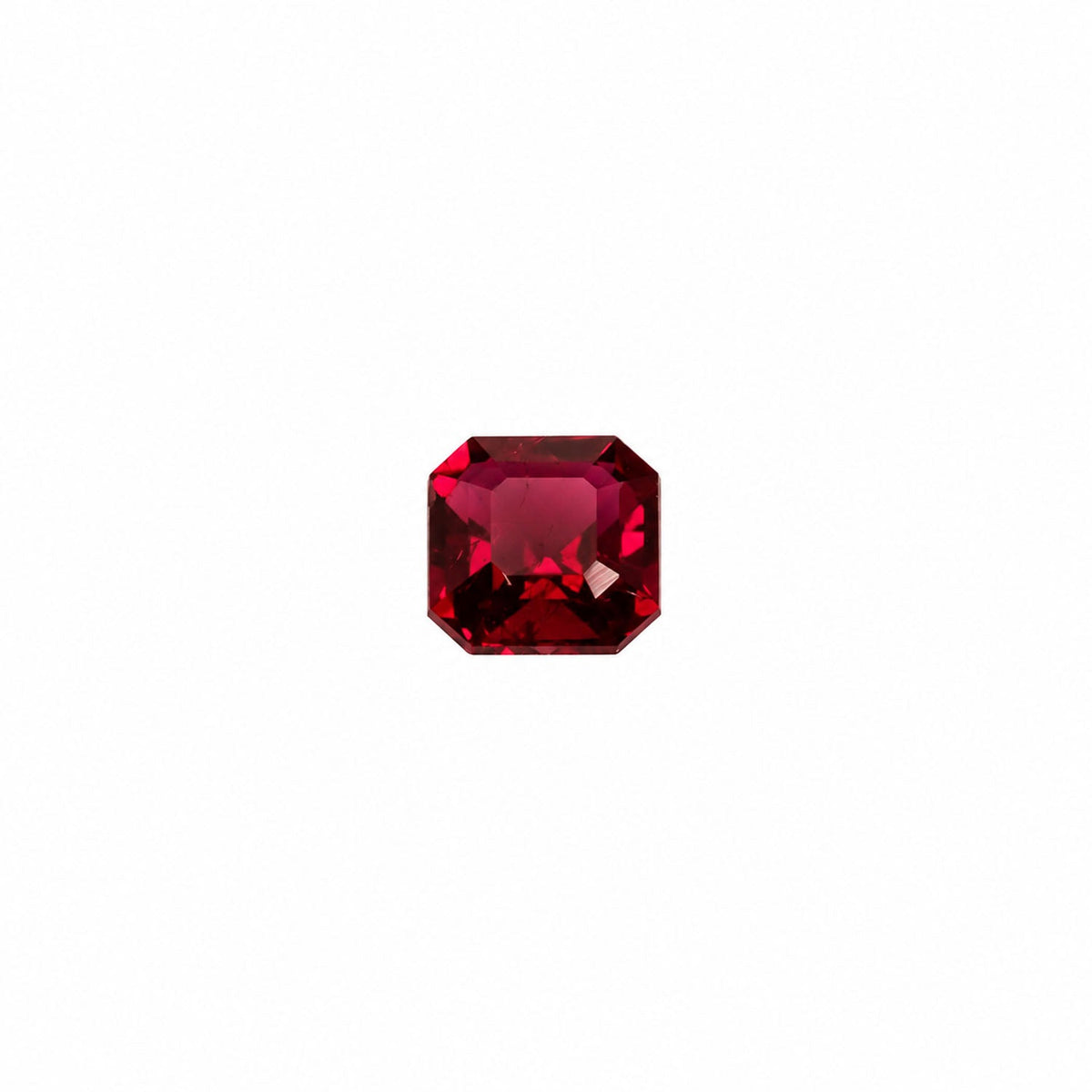 0.45 ct natural unheated ruby, octagon cut
