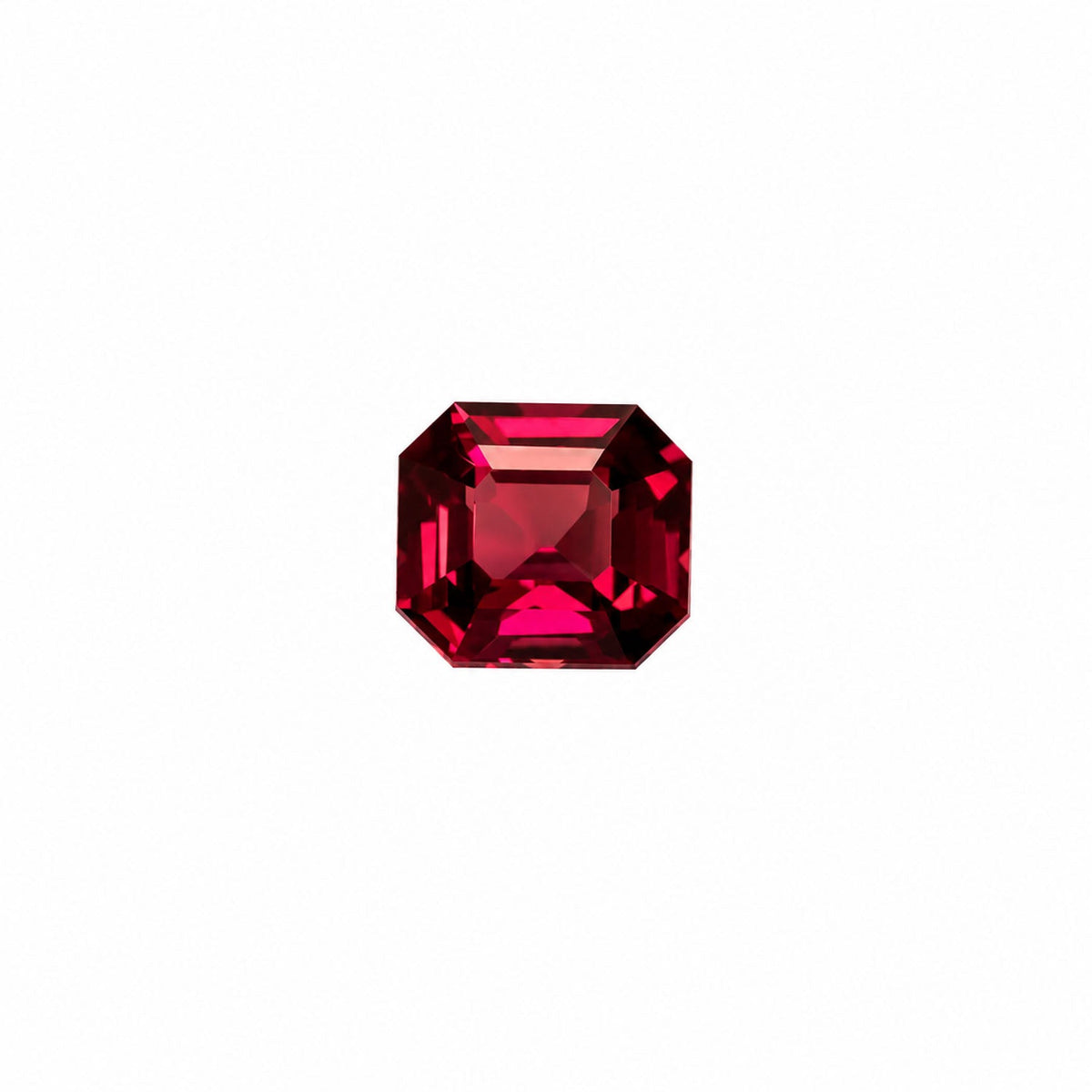 0.55 ct natural unheated ruby, octagon cut