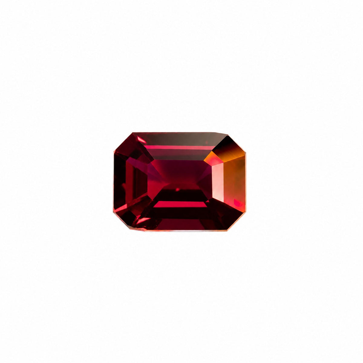 0.96 ct natural unheated ruby, octagon cut, alternate view