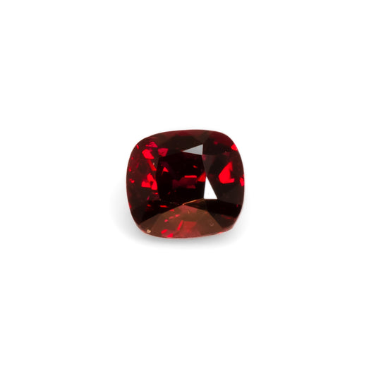 1.02CT NATURAL UNHEATED RUBY - CUSHION CUT in white background
