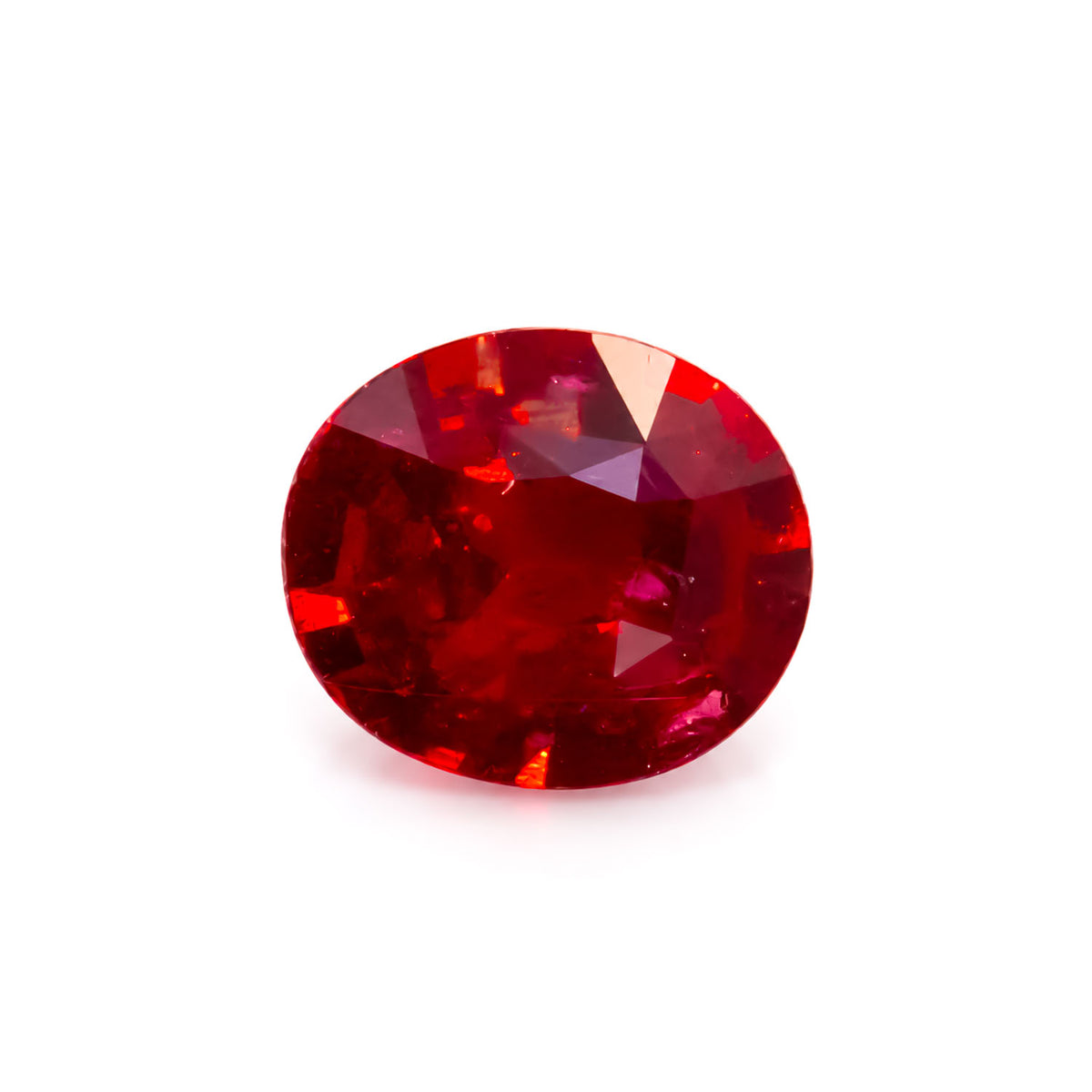 1.01ct natural unheated Madagascar ruby, pigeon blood red oval cut