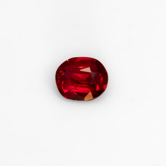 0.38CT NATURAL UNHEATED RUBY - OVAL CUT