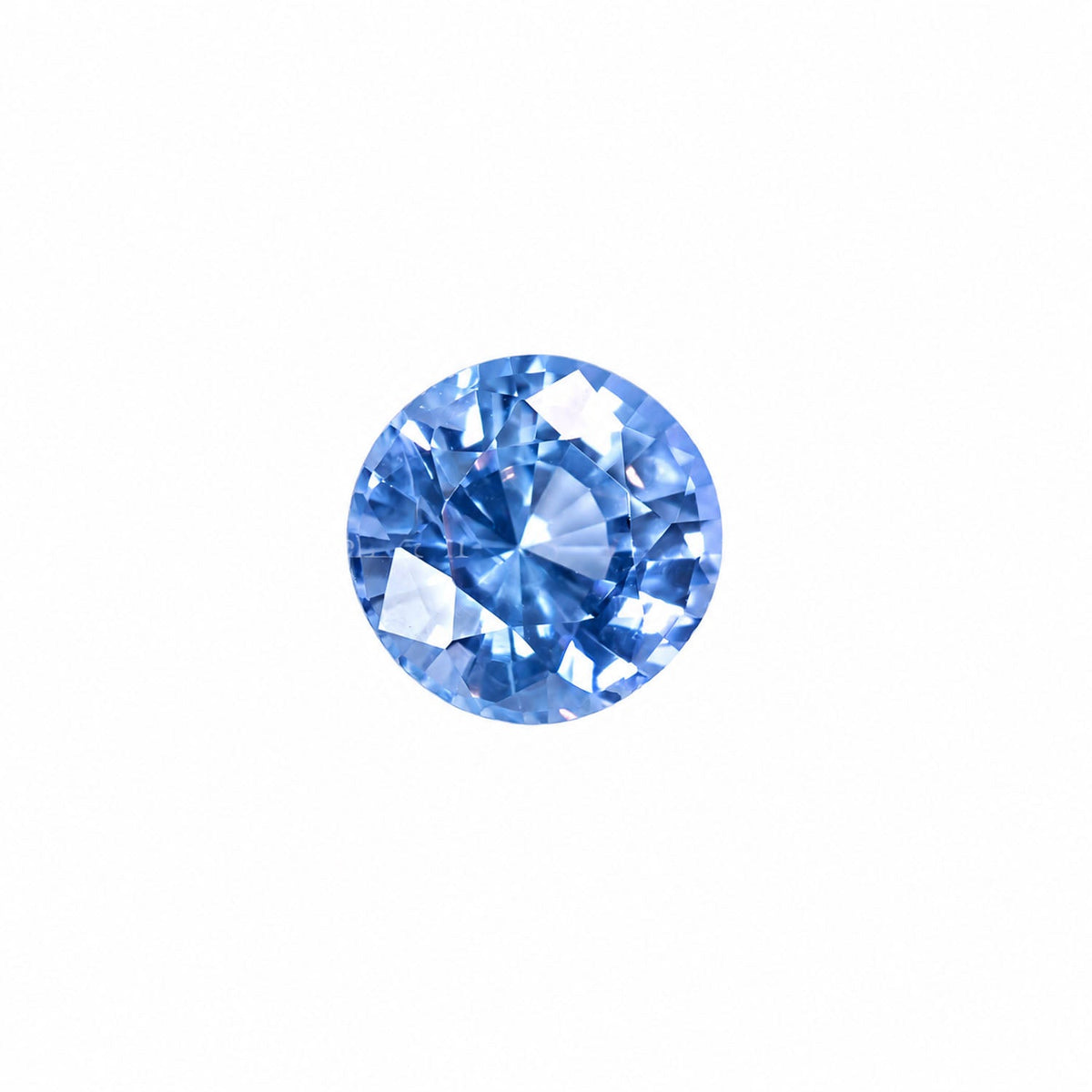 1.10 ct natural unheated cornflower blue sapphire, round mixed cut