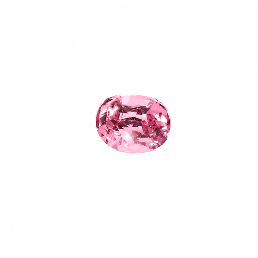 0.63 ct natural unheated pink sapphire, oval mixed cut