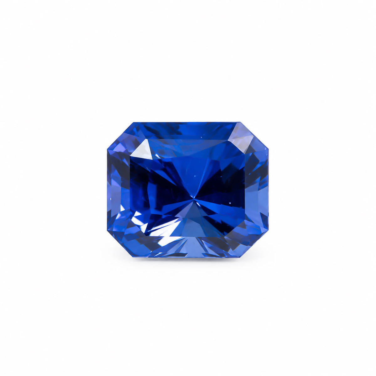 4.09ct natural tanzanite, violetish blue octagon cut