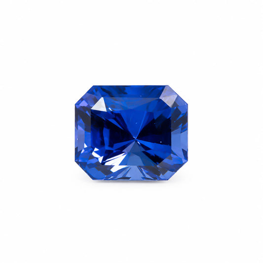 4.09ct natural tanzanite, violetish blue octagon cut