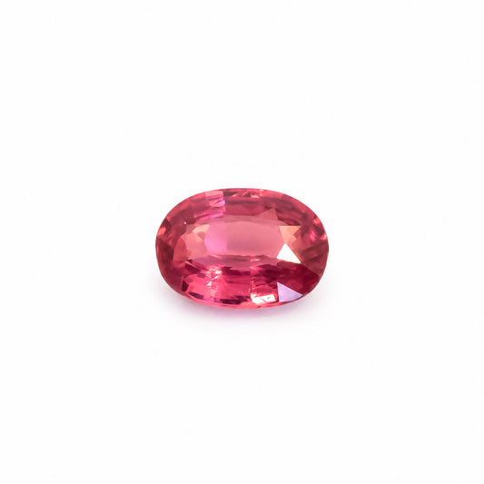 0.75ct natural pinkish orange padparadscha sapphire, oval mixed cut