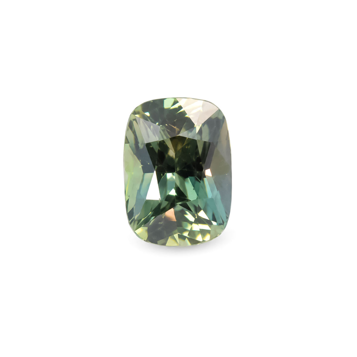 1.23ct natural unheated teal sapphire, rectangular cushion cut