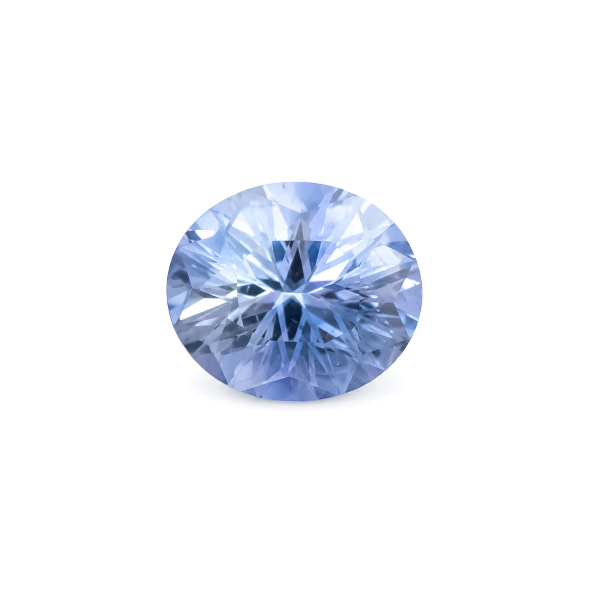 1.43ct natural blue-purple sapphire, oval fantasy cut