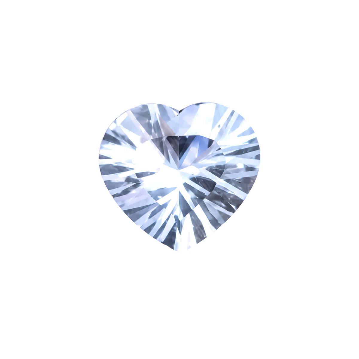 0.75ct natural pastel blue sapphire, heart cut
