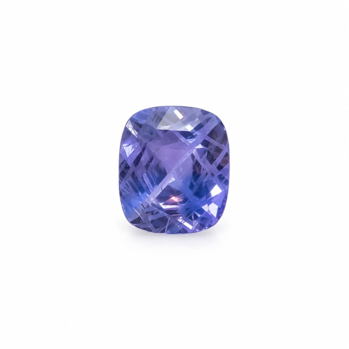 0.84ct natural violet sapphire, rectangular cushion precision cut