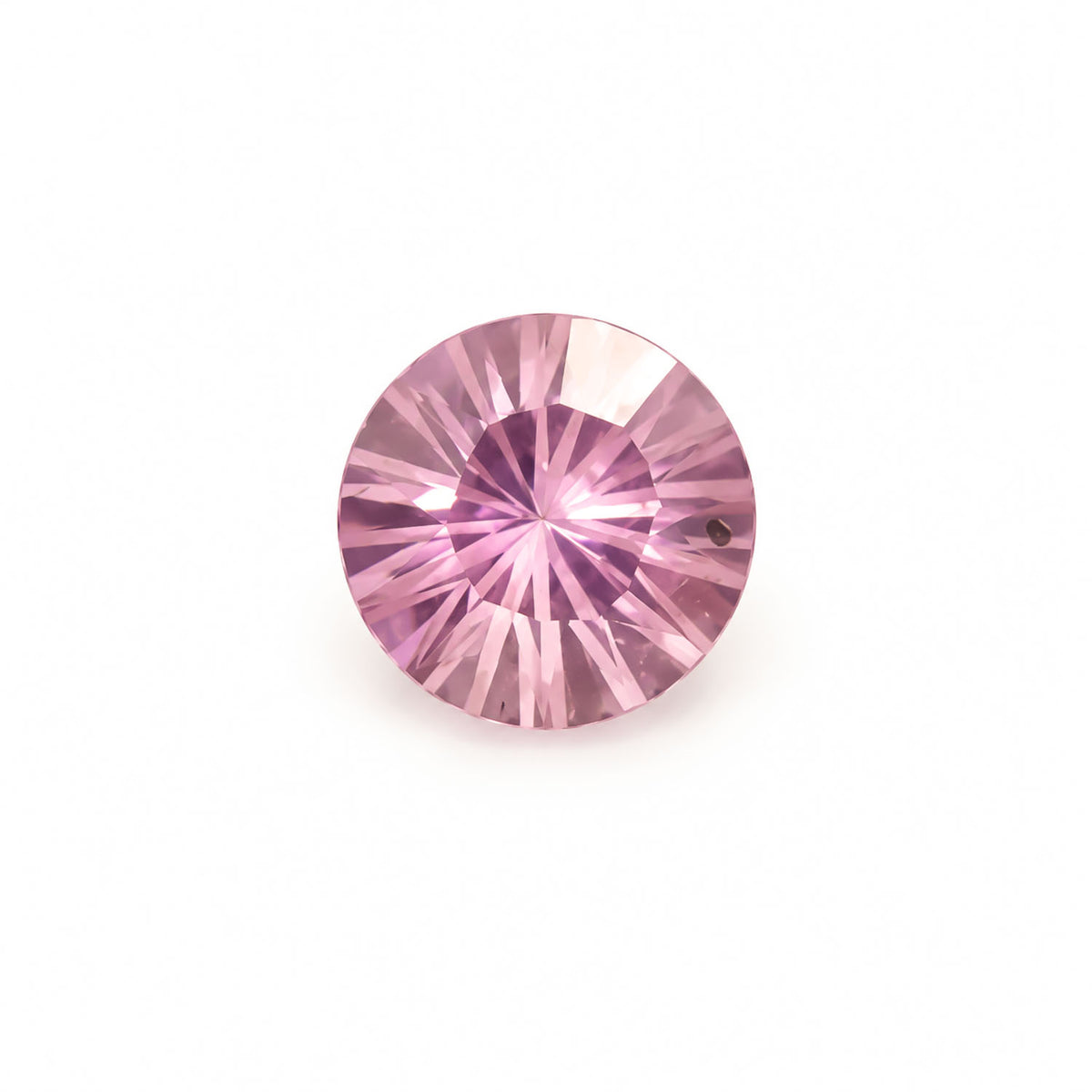 0.69ct natural pink sapphire, round concave cut