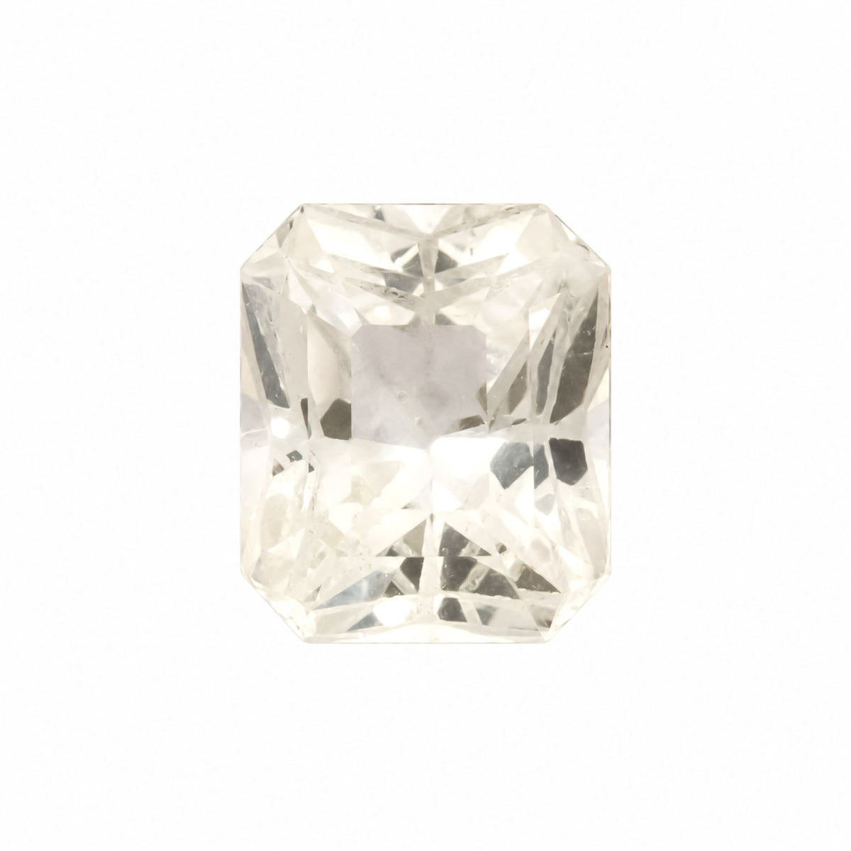 1.01ct natural pastel yellow sapphire, octagon concave cut