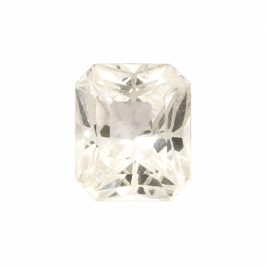 1.01ct natural pastel yellow sapphire, octagon concave cut