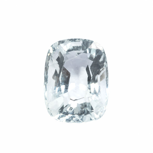 2.12ct natural light blue aquamarine, cushion mixed cut