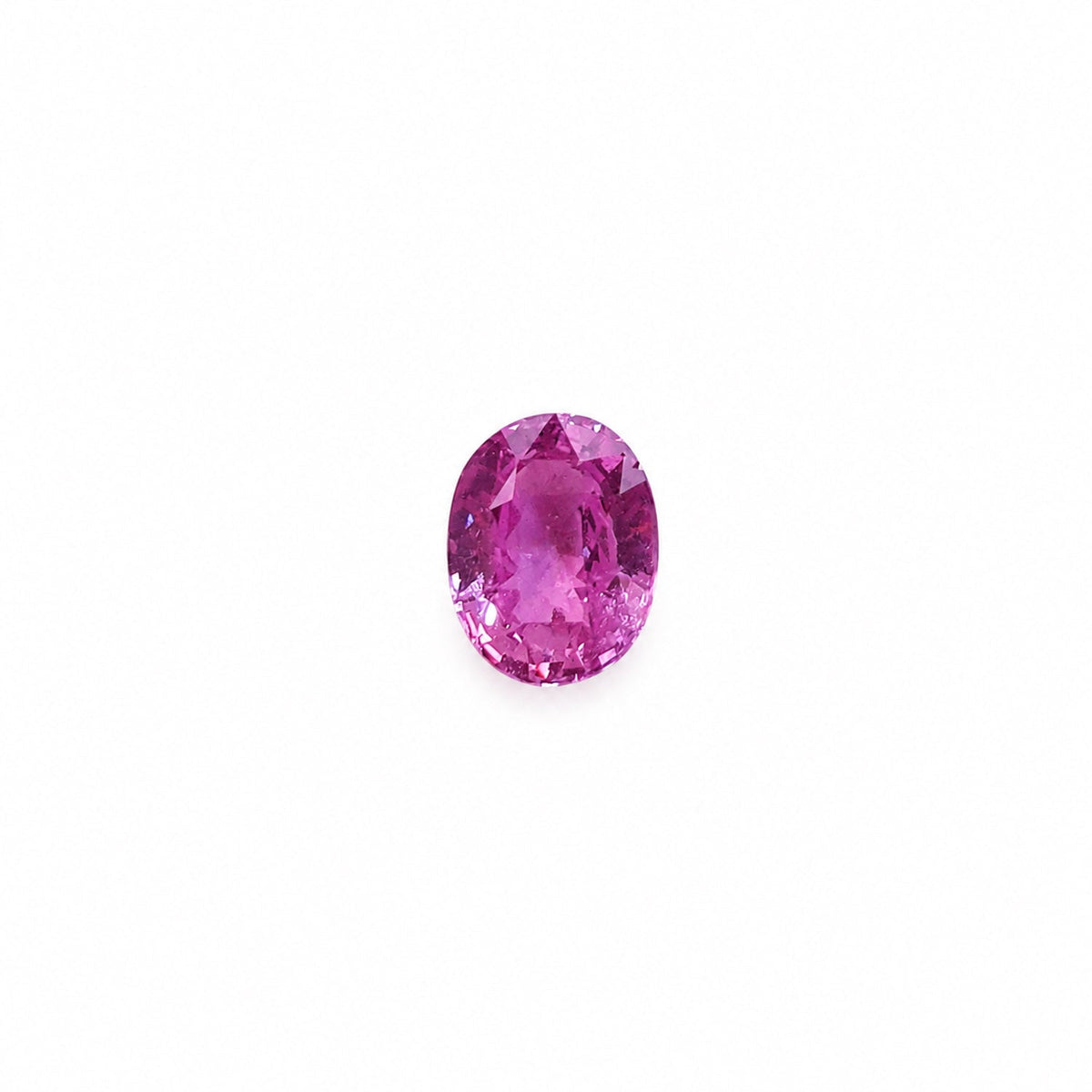 1.04 ct natural vivid pink sapphire, oval cut loose gemstone
