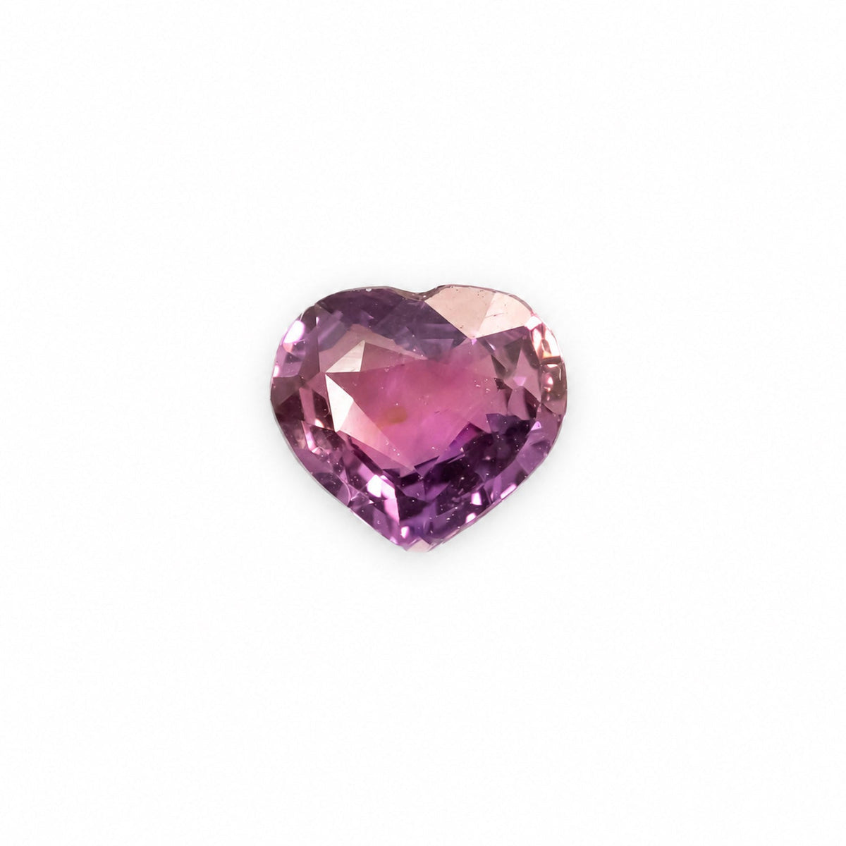 1.03 ct natural unheated pink sapphire, heart fancy cut