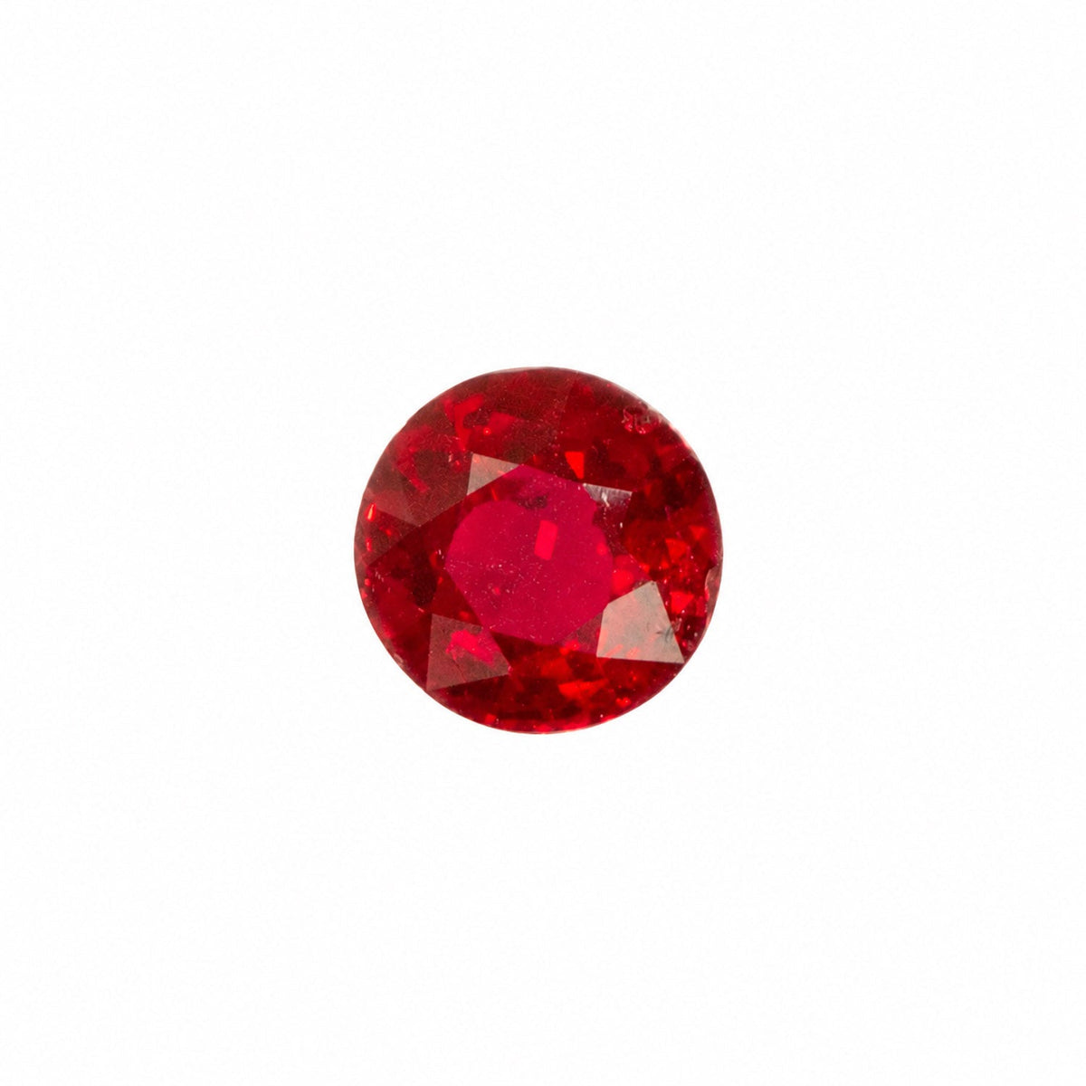 1.0 ct natural unheated ruby, round shape loose gemstone