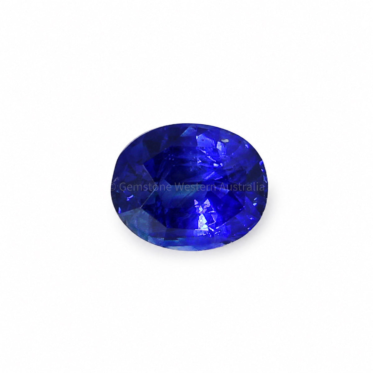 5.06 ct natural unheated blue sapphire, oval cut loose gemstone