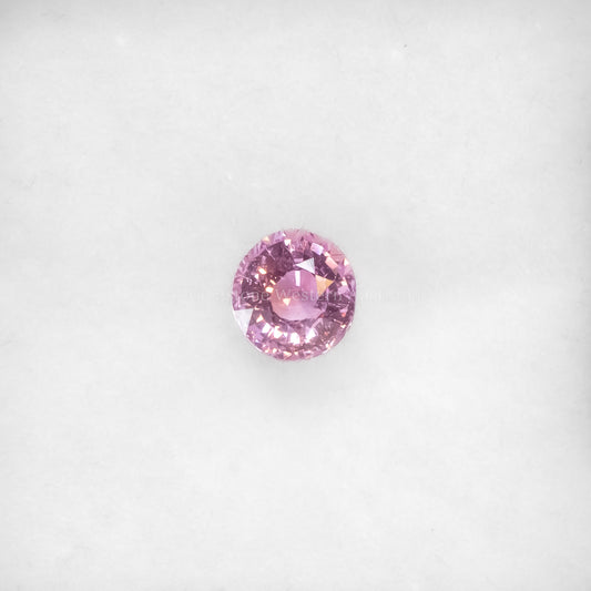 0.88 CT NATURAL UNHEATED PINK SAPPHIRE - ROUND CUT