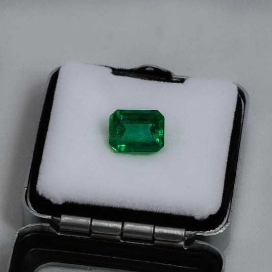 3.68  Carats Loose Emerald  Colombian Emerald