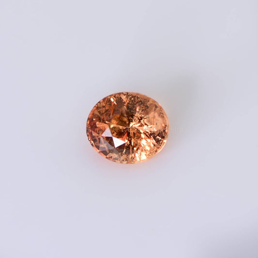 1.58 CT NATURAL PADPARADSCHA SUNSET ORANGY PINK OVAL CUT UNHEATED