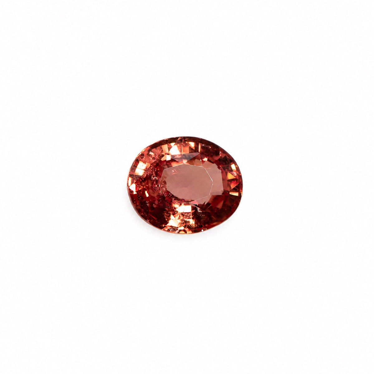 1.05 ct natural unheated padparadscha sapphire, oval cut