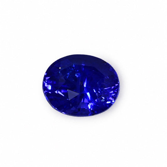 2.02 ct natural vivid royal blue sapphire, oval cut