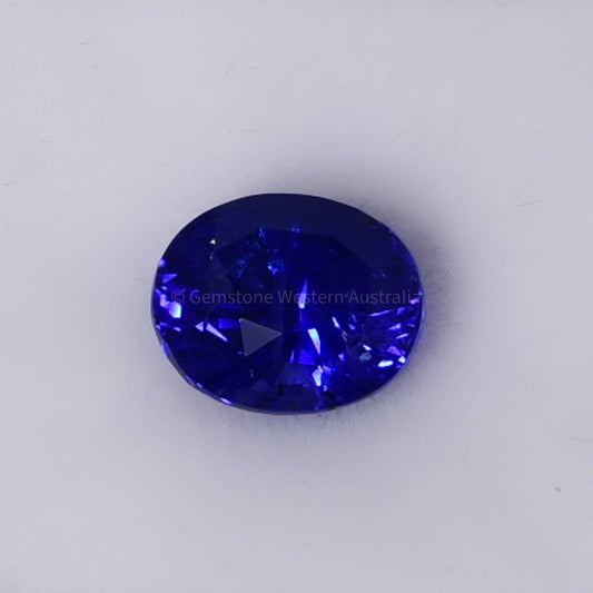 4.06 CT NATURAL UNHEATED BLUE SAPPHIRE OVAL CUT