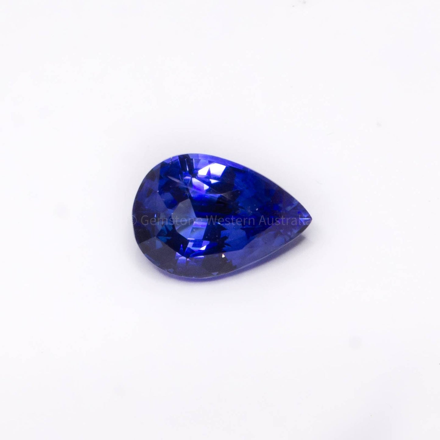 2.10 CT NATURAL  VIVID BLUE SAPPHIRE PEAR  CUT