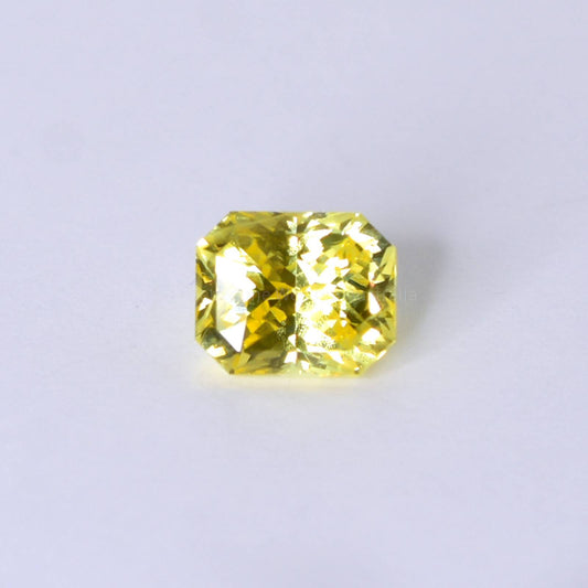 2.94 CT NATURAL YELLOW SAPPHIRE RADIANT MIX CUT UNHEATED
