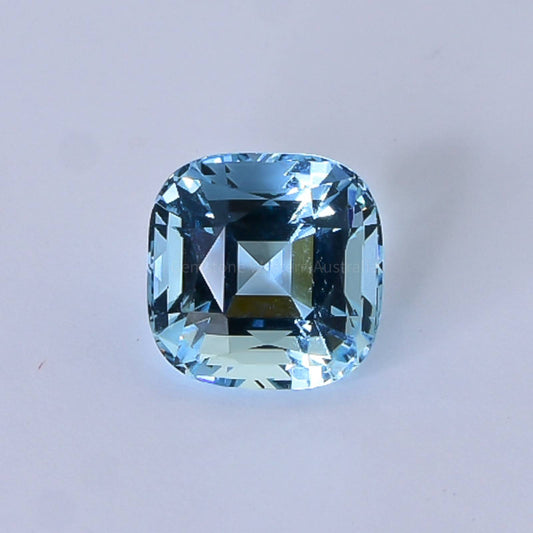 7.24 CT NATURAL AQUAMARINE CUSHION CUT