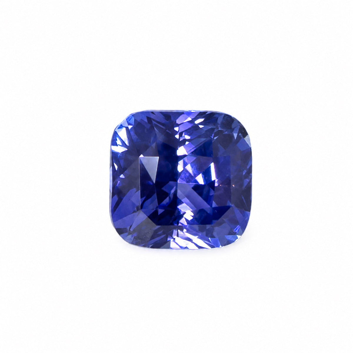 2.54 ct natural blue sapphire, cushion cut loose gemstone