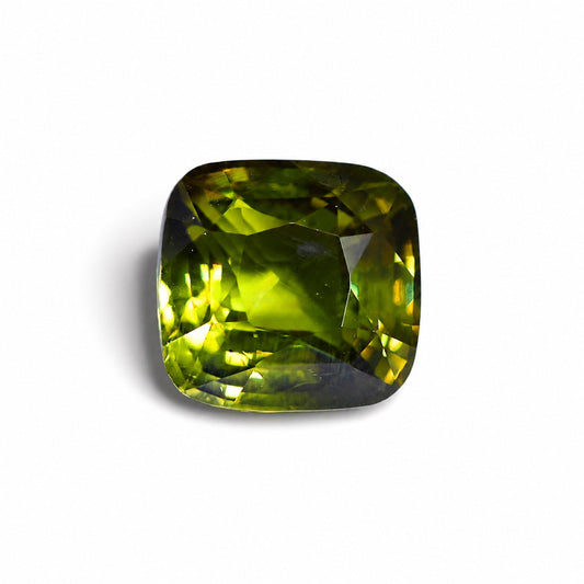 3.6 ct natural alexandrite, oval mixed cut chrysoberyl