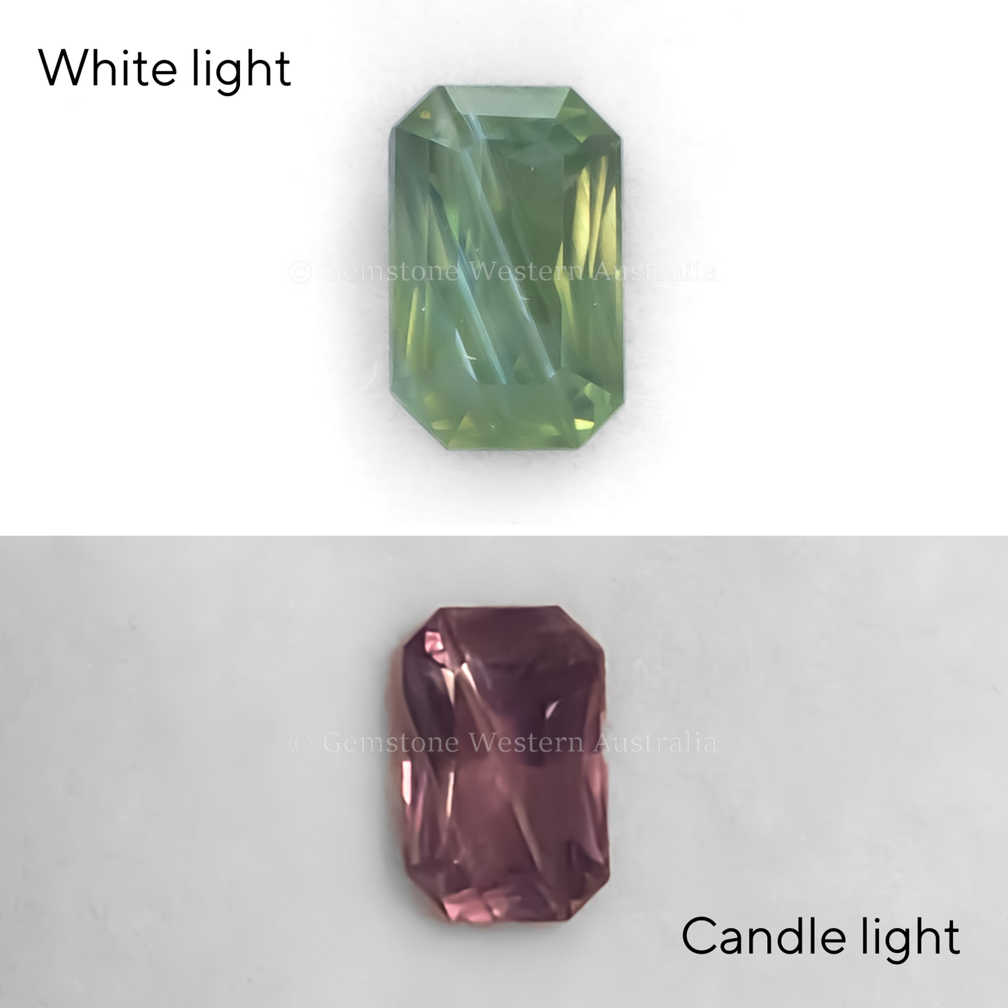1.46 CT NATURAL ALEXANDRITE -  RADIANT STEP CUT