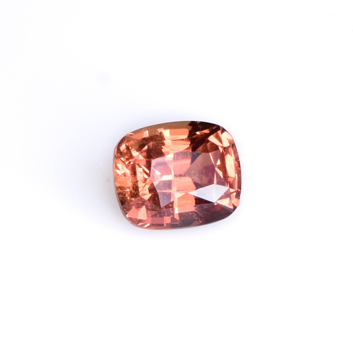 3.03 CT UNHEATED NATURAL PADPARADSCHA CUSHION CUT CERTIFIED