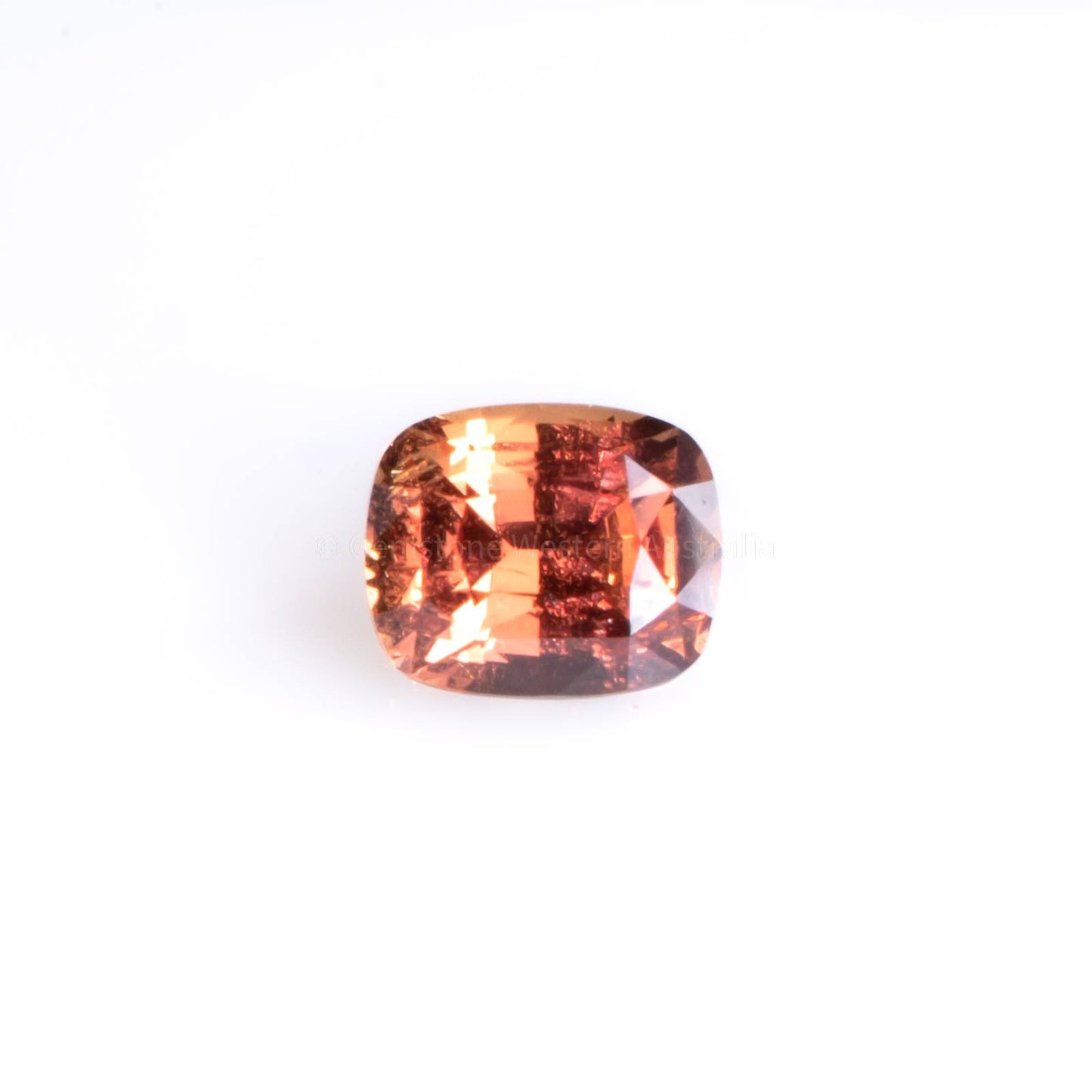 3.03 CT UNHEATED NATURAL PADPARADSCHA CUSHION CUT CERTIFIED