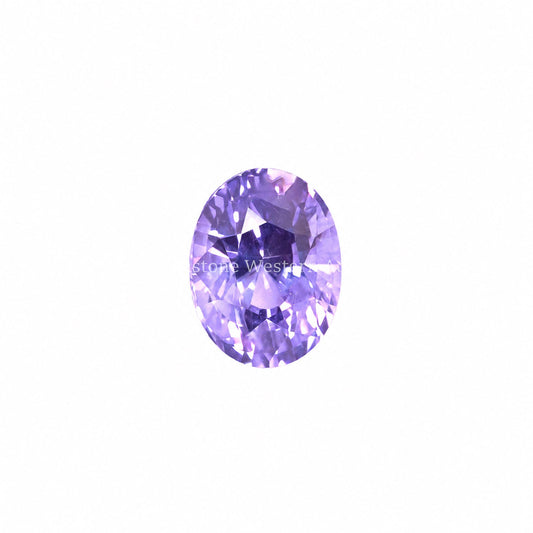 1.47 ct natural unheated violet sapphire, oval mixed cut