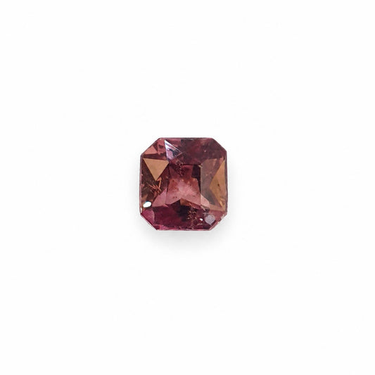 1.32 ct natural brown-red sapphire, emerald cut loose gemstone