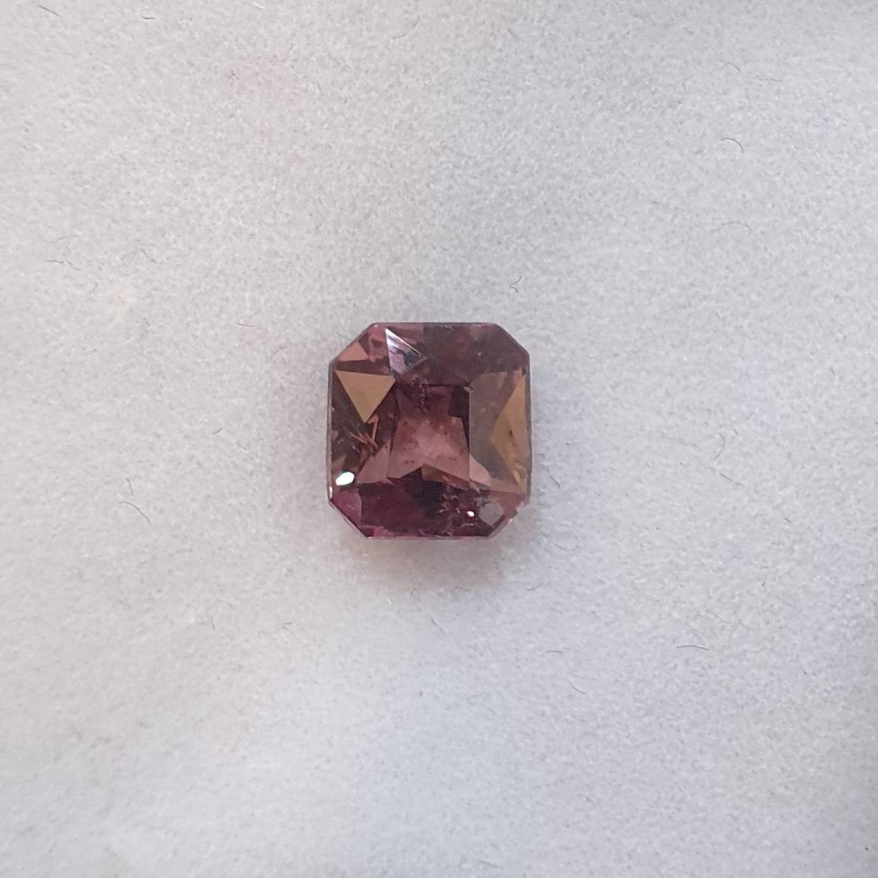 1.32 Ct Natural Brown-Red Sapphire Loose Gemstone Emerald Cut