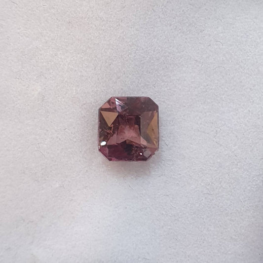 1.32 Ct Natural Brown-Red Sapphire Loose Gemstone Emerald Cut