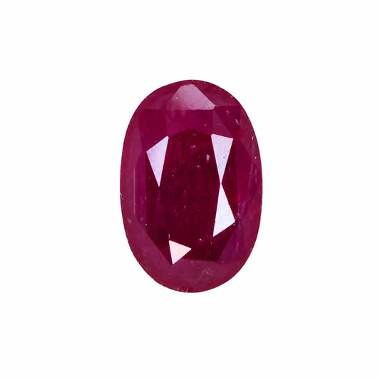 3.07 ct natural unheated ruby, oval cut loose gemstone