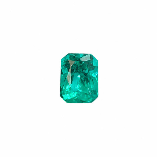0.43 ct natural Colombian emerald, cushion cut loose gemstone